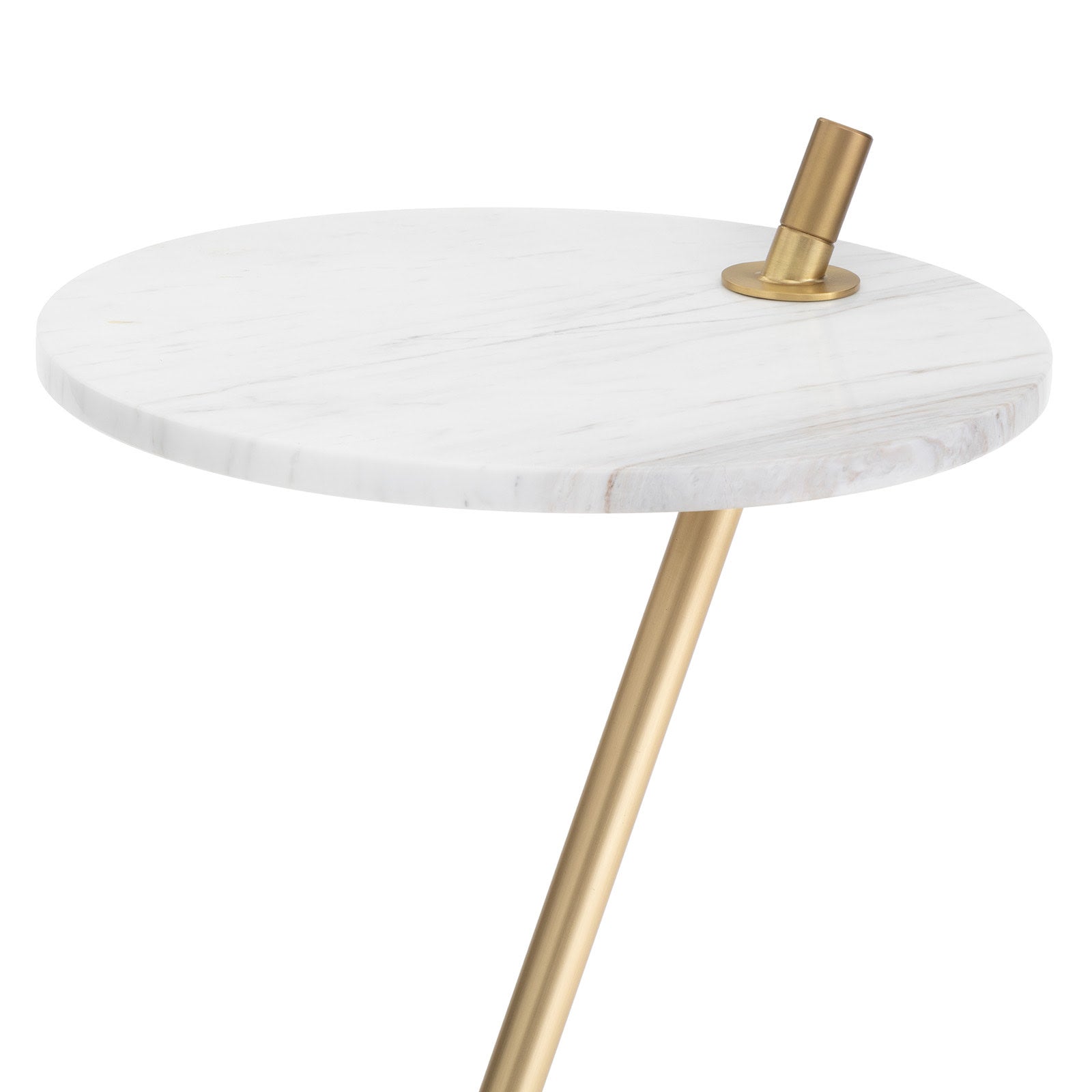 Spyder Accent Table (Natural Brass)