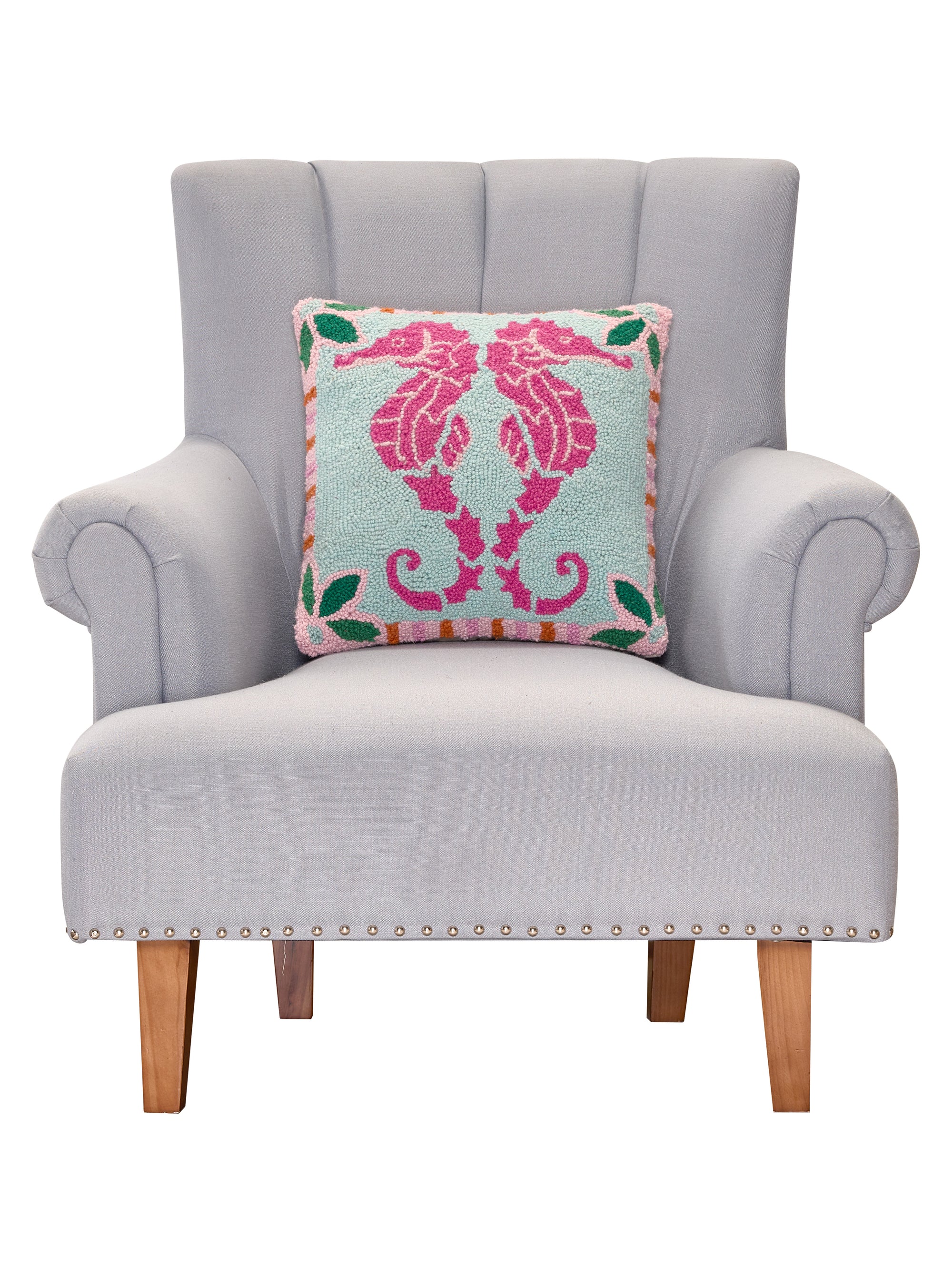 Preppy Seahorse Hook Pillow