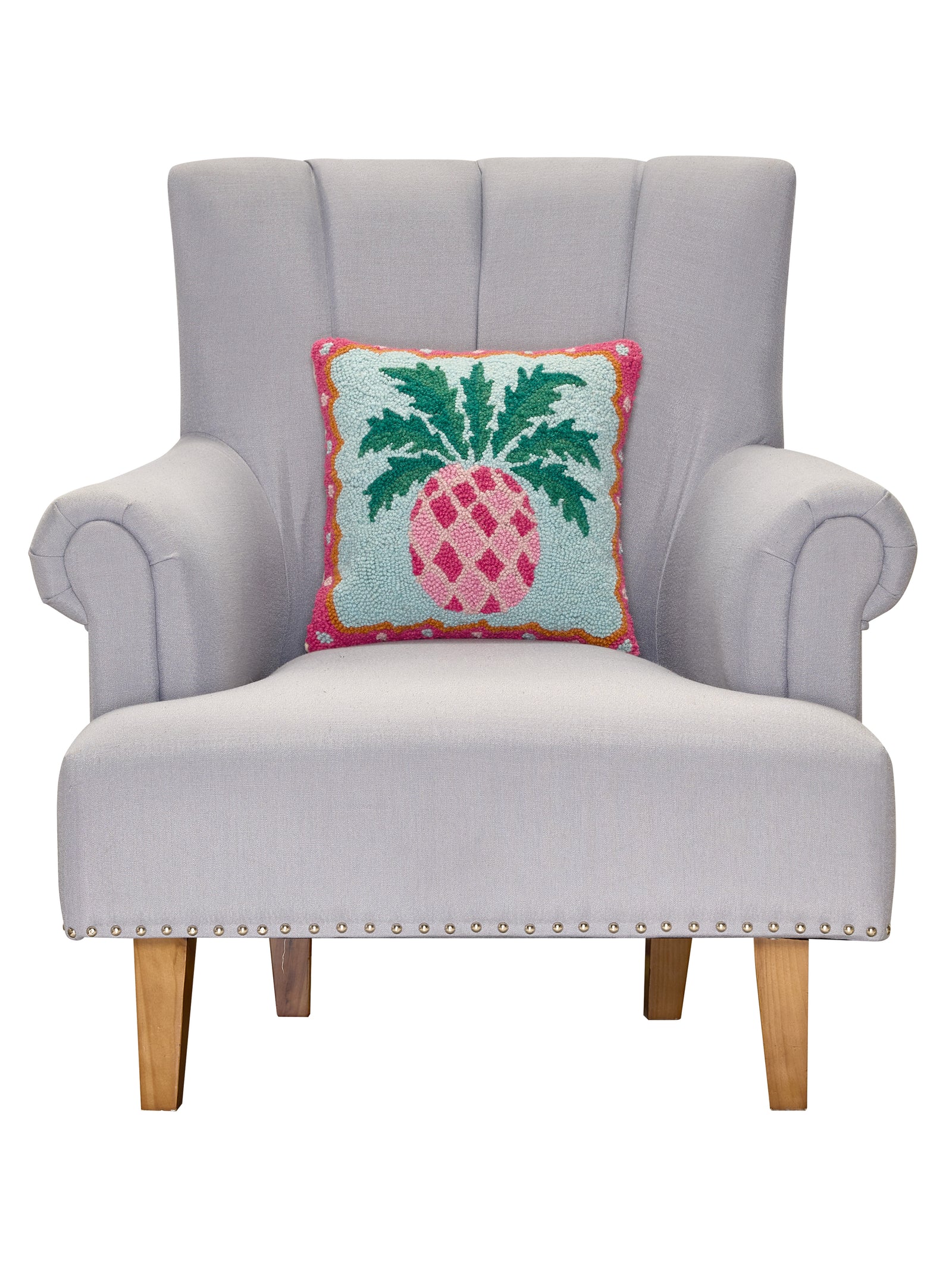 Preppy Pineapple Hook Pillow