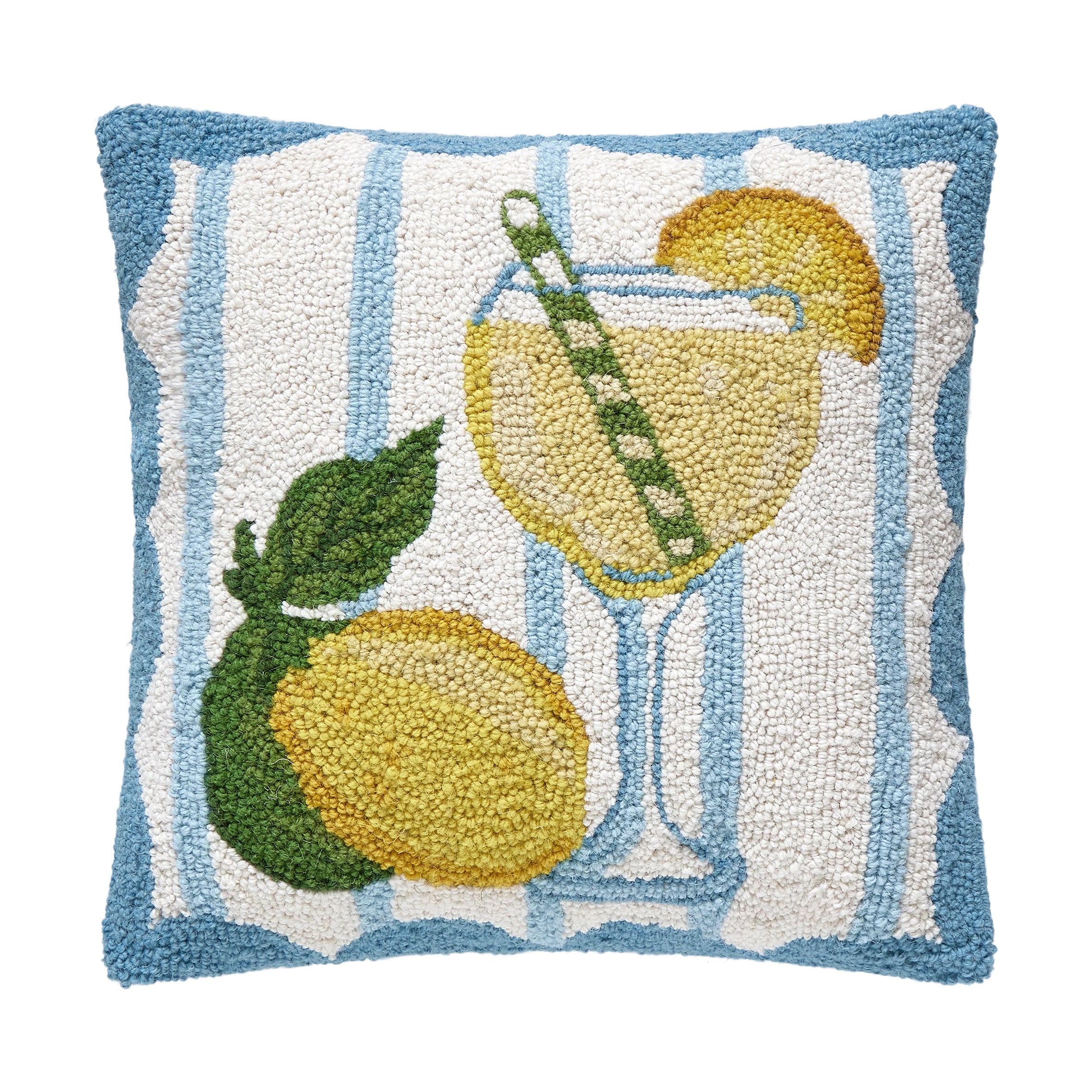 Golden Sip Hook Pillow