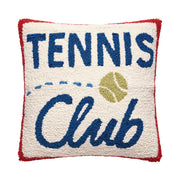 Tennis Club Poly Filled Hook Pillow