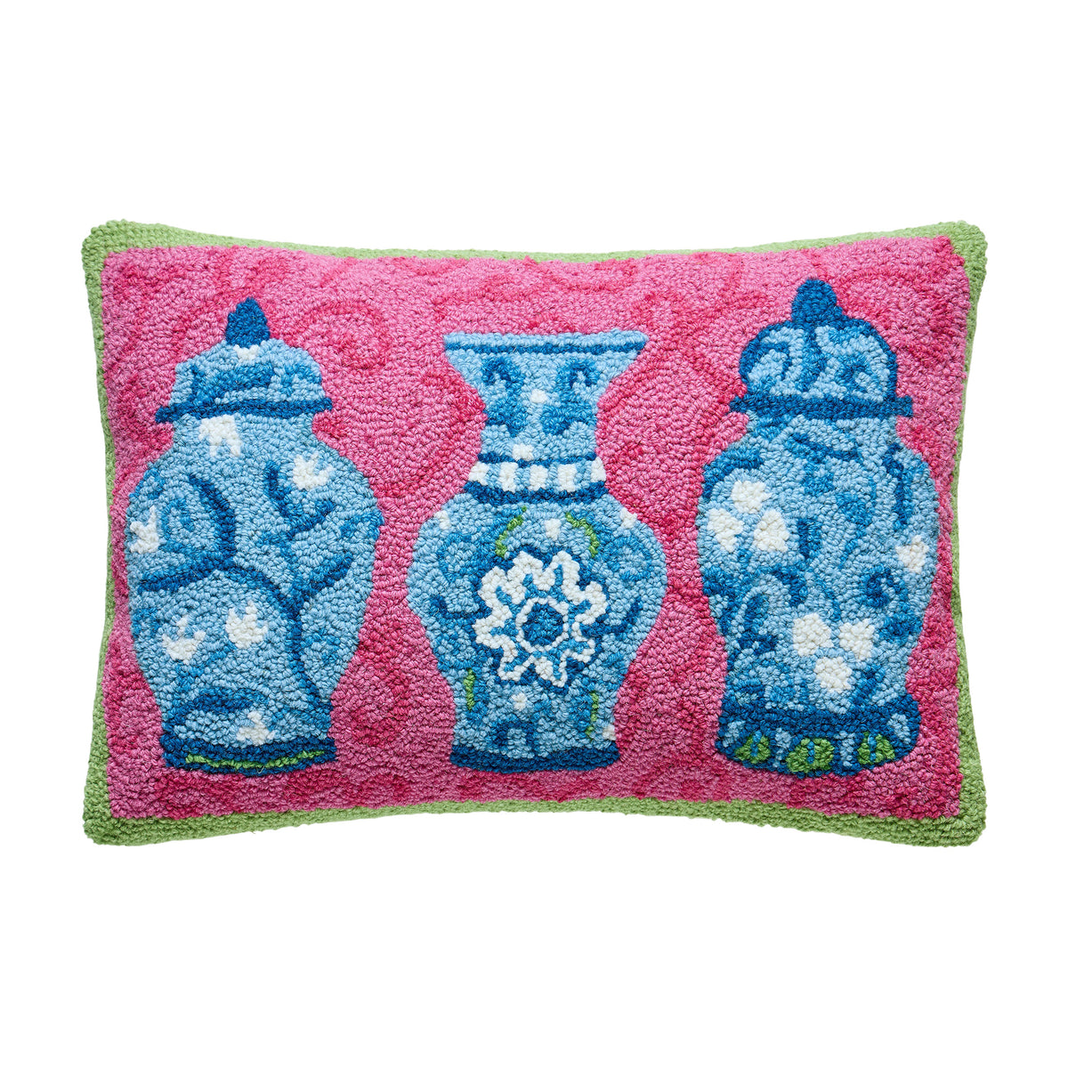 Chinoiserie Jars Poly Filled Hook Pillow