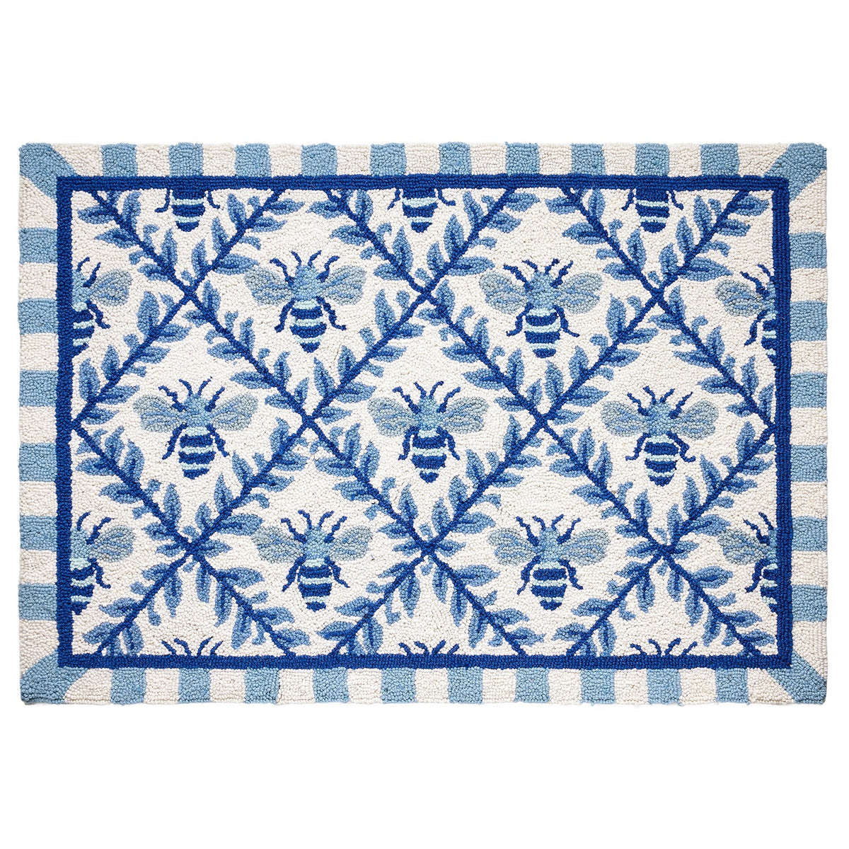 Bee Trellis Hook Rug