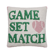 Game Set Match Hook Pillow