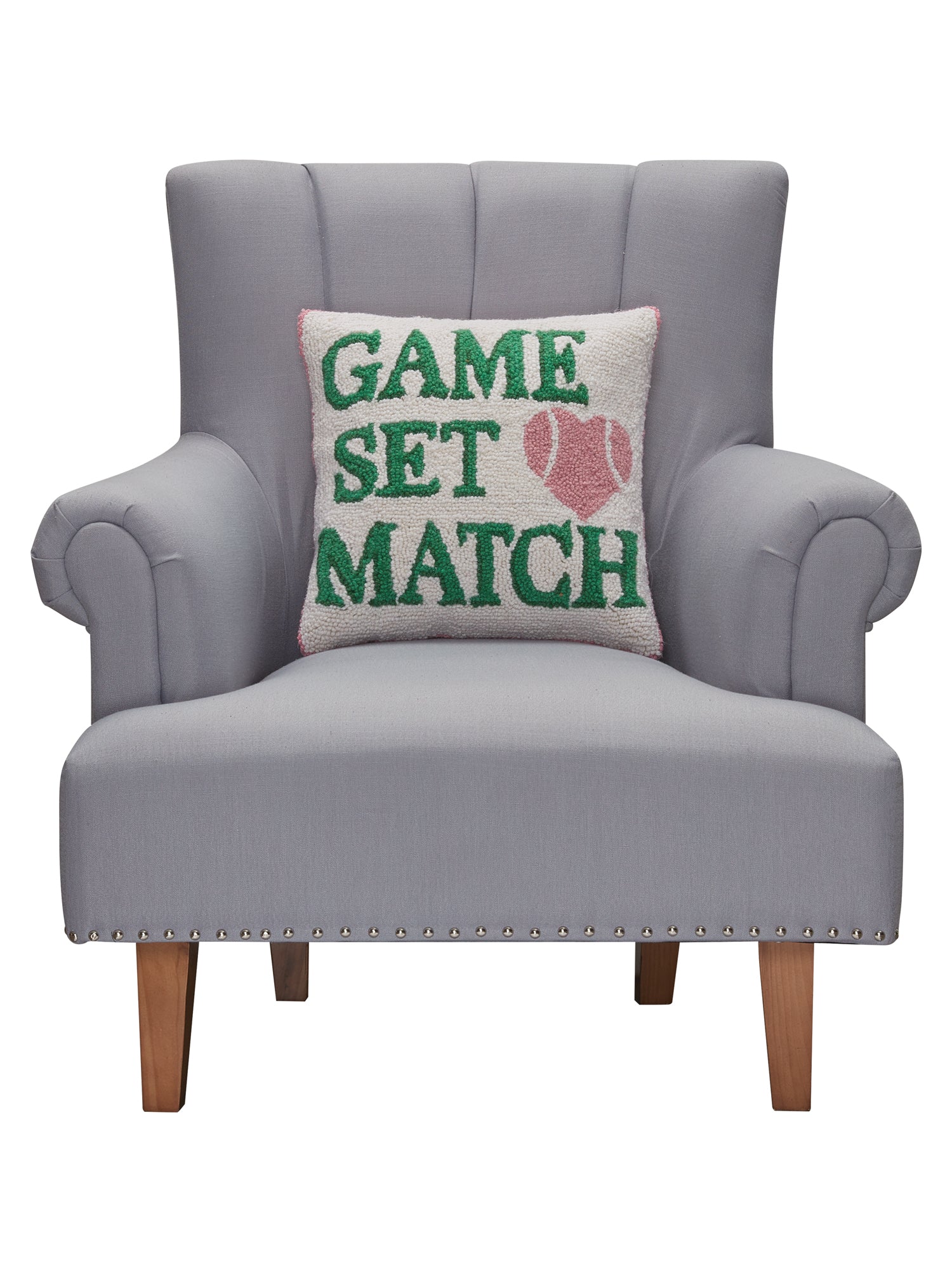 Game Set Match Hook Pillow