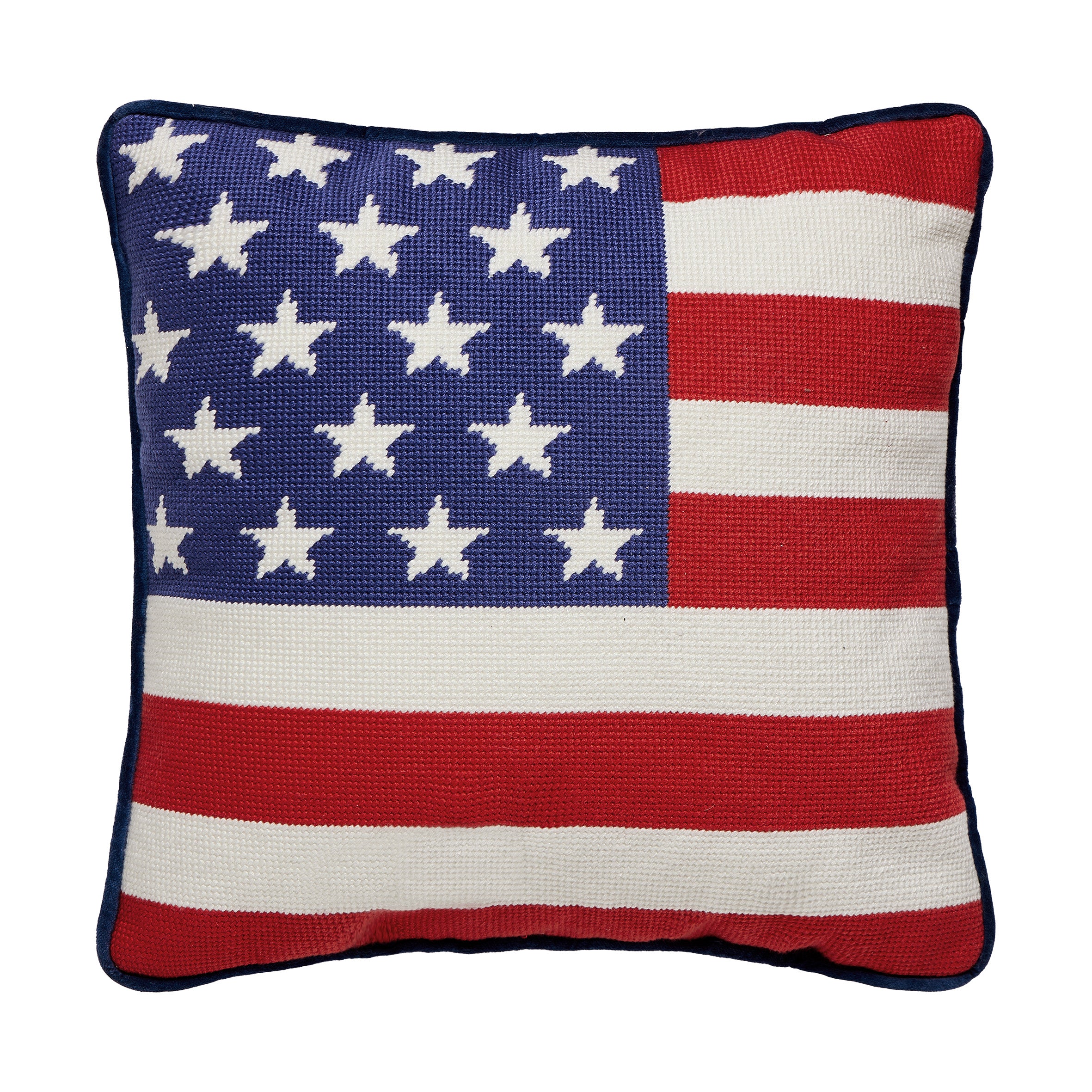 American Flag EMB Pillow