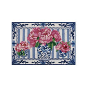 Pretty Pink Petals Hook Rug