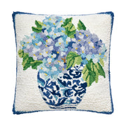 Blue Rhapsody in Delft Vase Hook Pillow