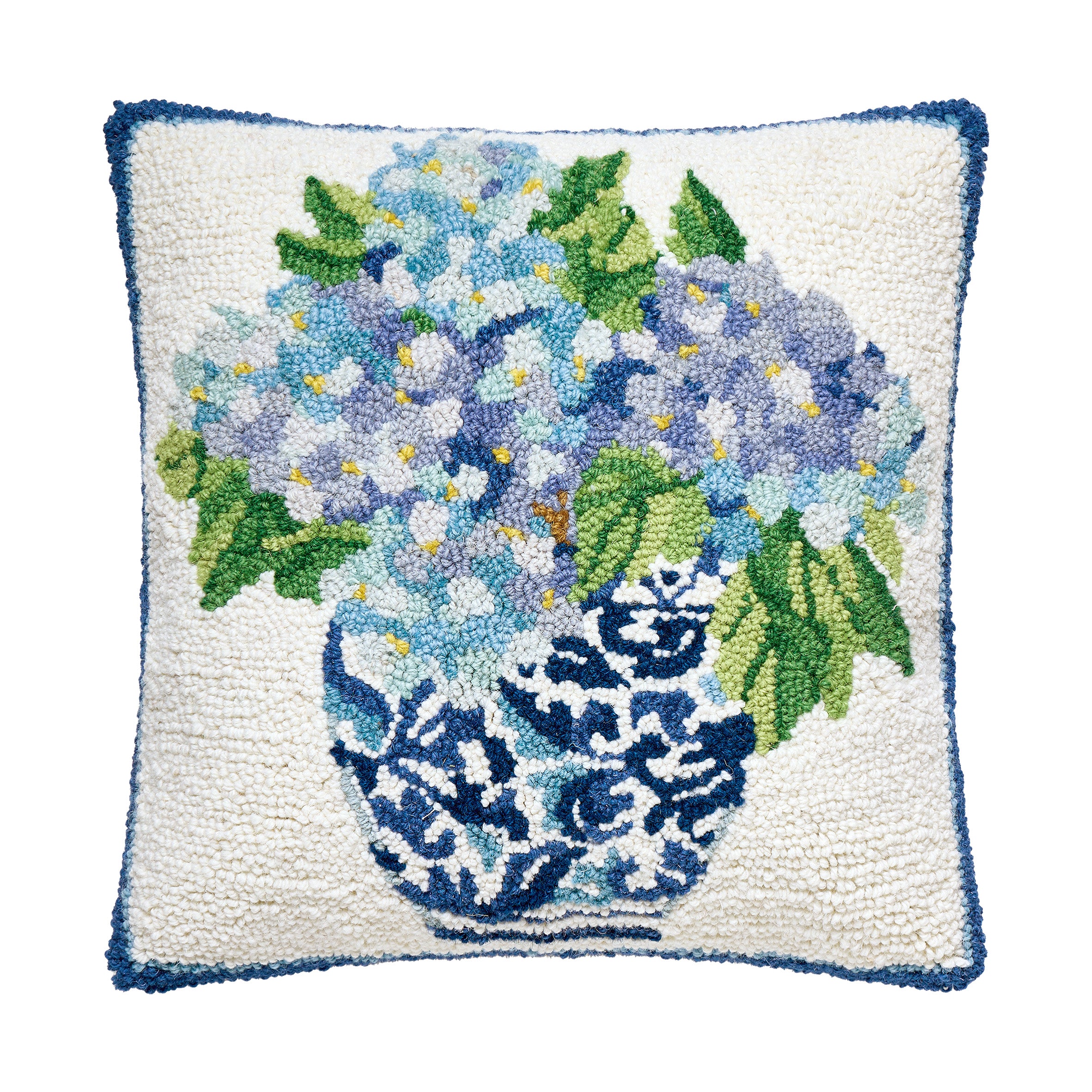 Blue Rhapsody in Delft Vase Hook Pillow