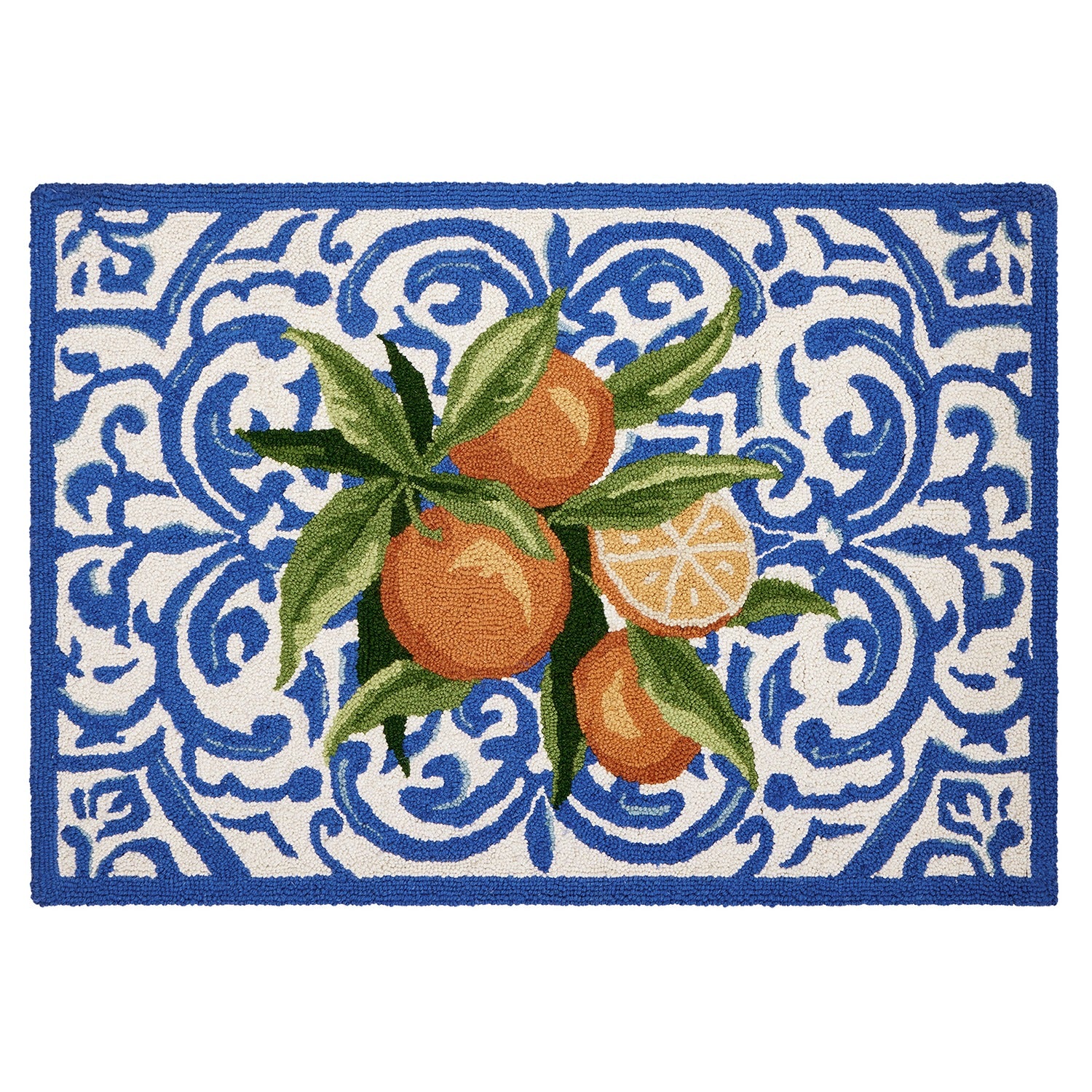 Mediterranean Oranges Hook Rug