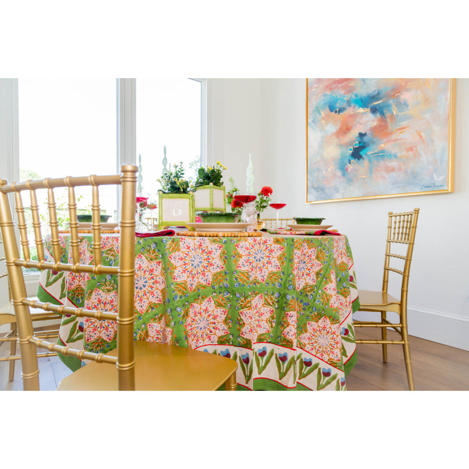Cabana Tablecloth, Pretty in Pink