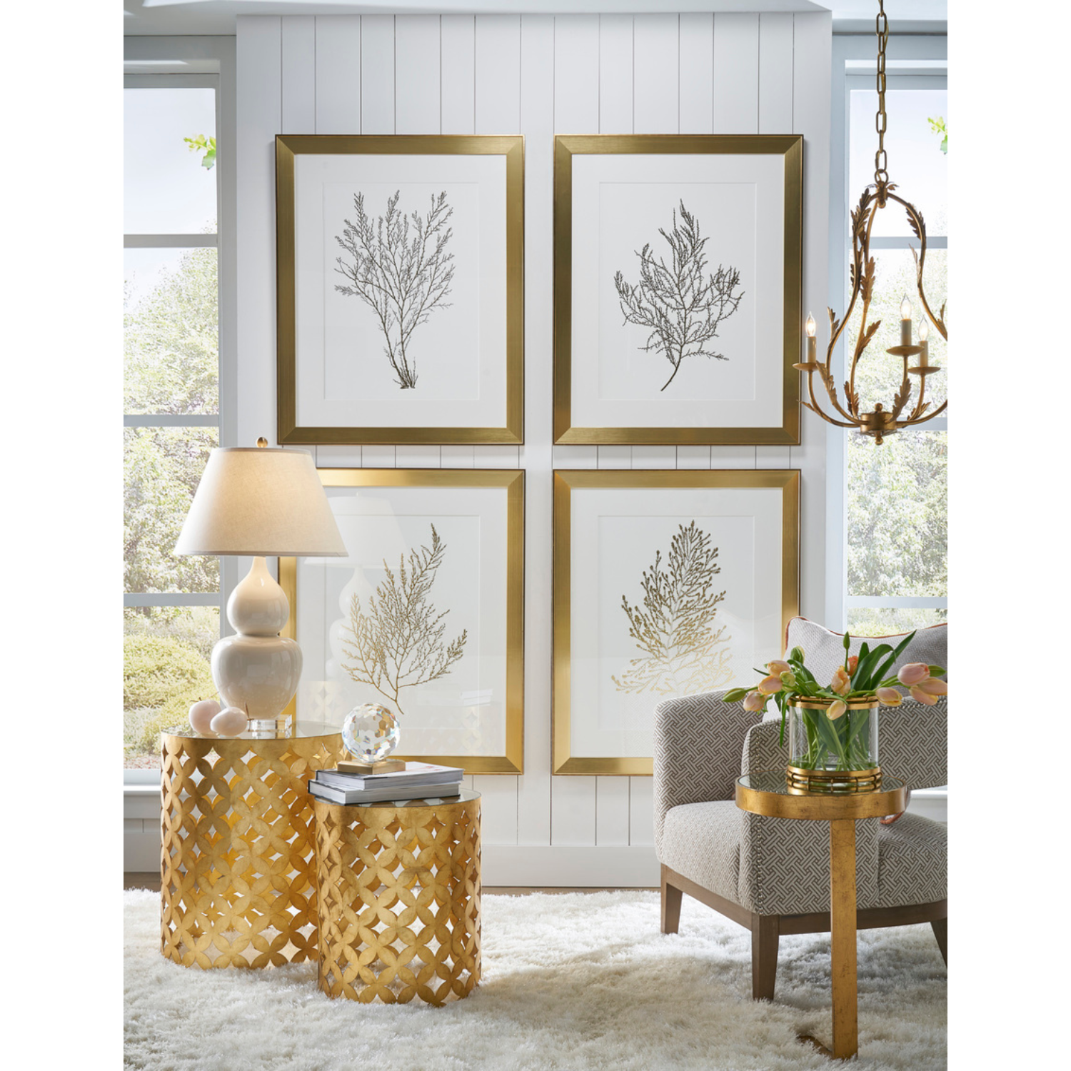 Fulton Vase Lamp - Cream