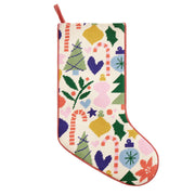 Holiday Icons Charm EMB Needlepoint Stocking