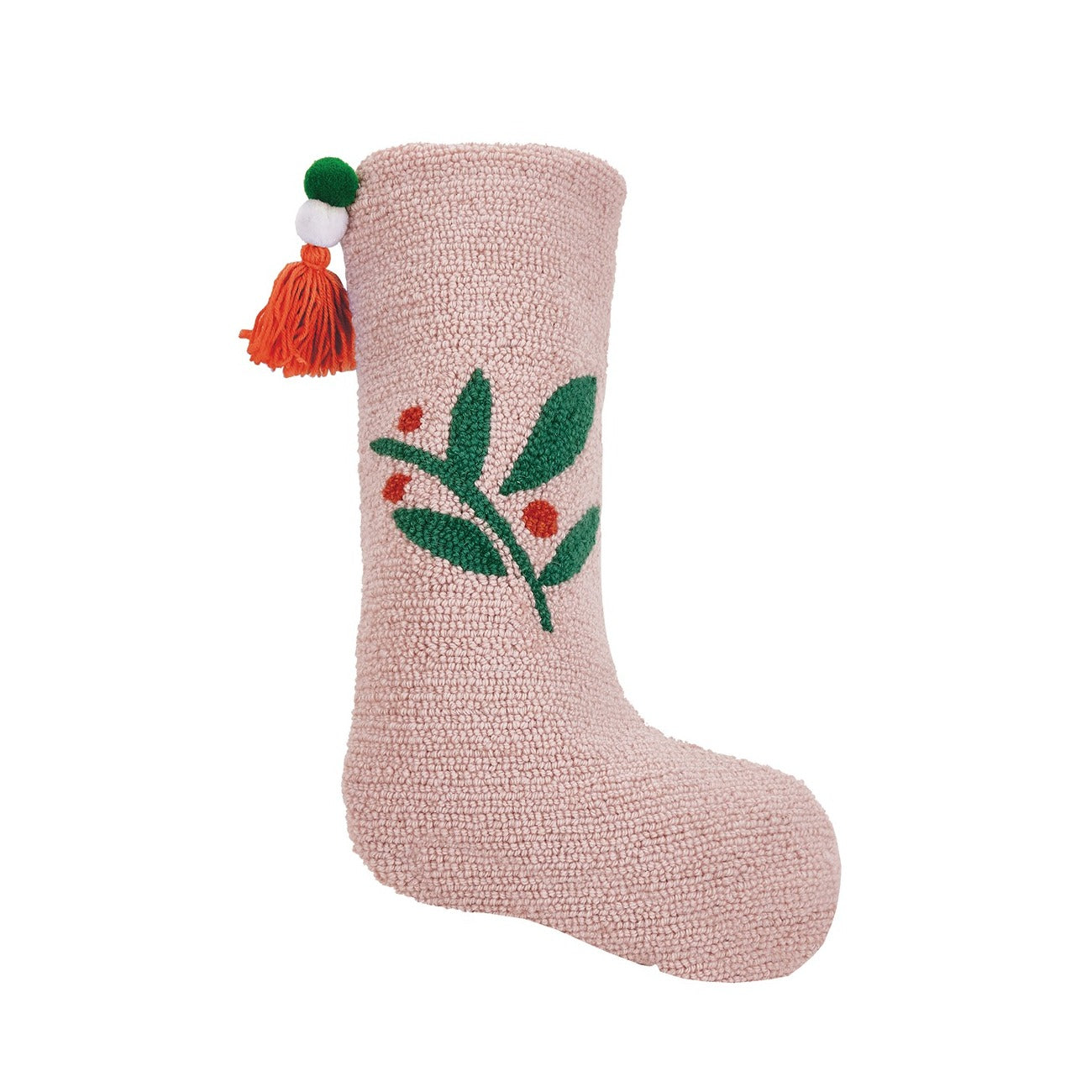 Pink Berries w/ Tassel Stocking