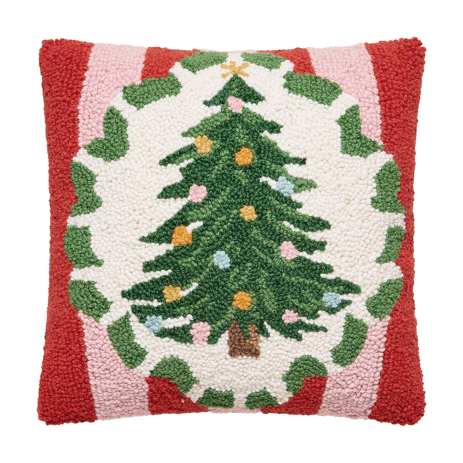 Holiday Frames Tree Poly Filled Hook Pillow