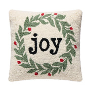 Simple Joy Wreath Poly Filled Hook Pillow