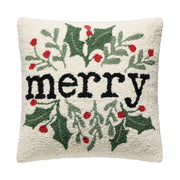 Simple Merry Foliage Poly Filled Hook Pillow