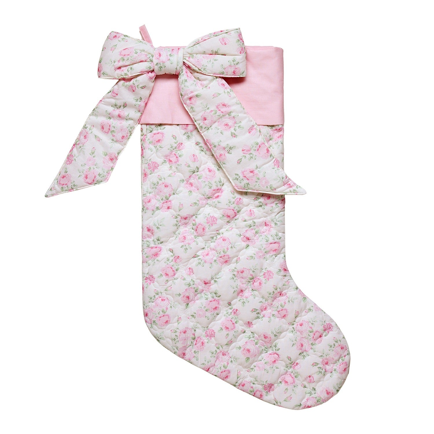 Quilted Marcella Bow Stocking