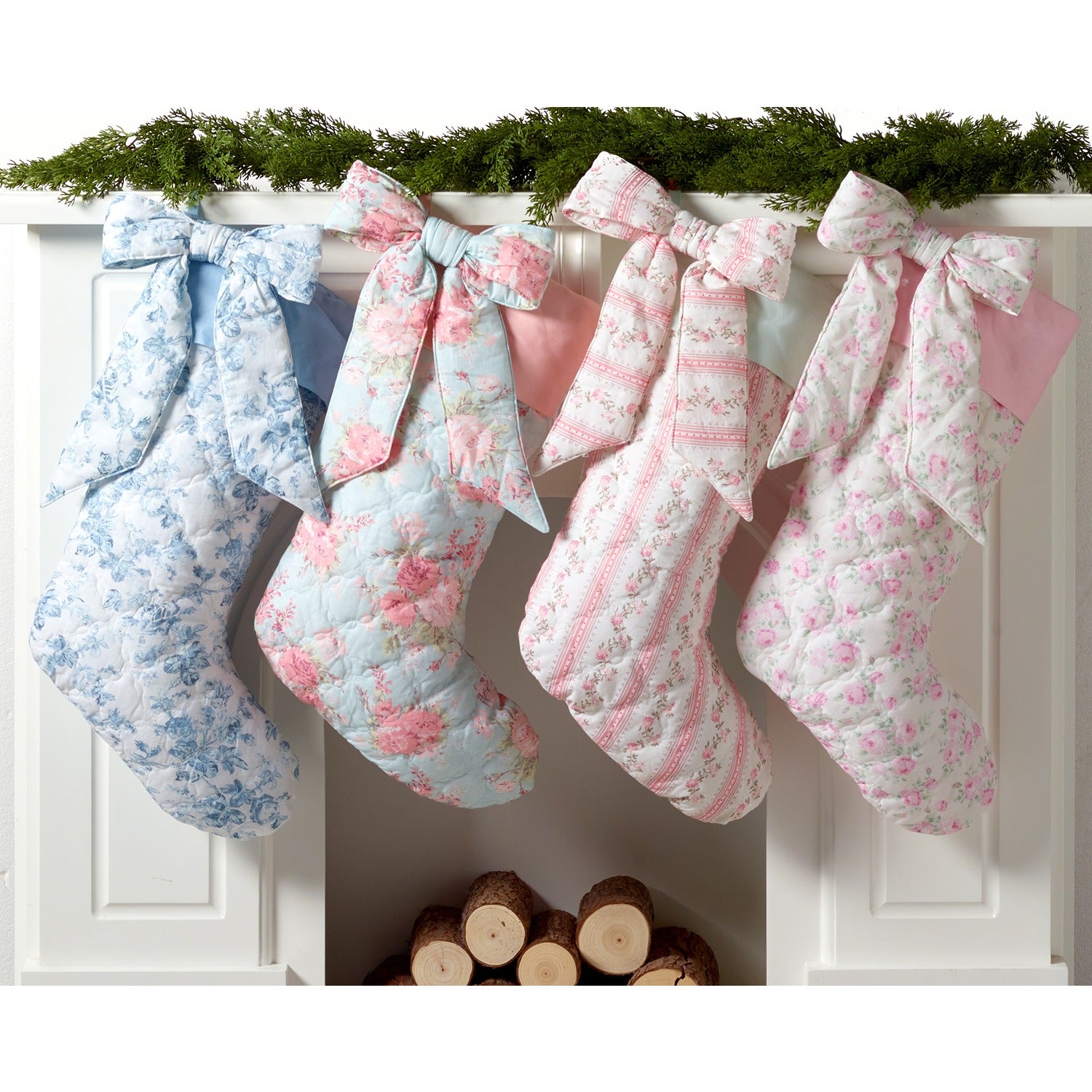 Quilted Marcella Bow Stocking