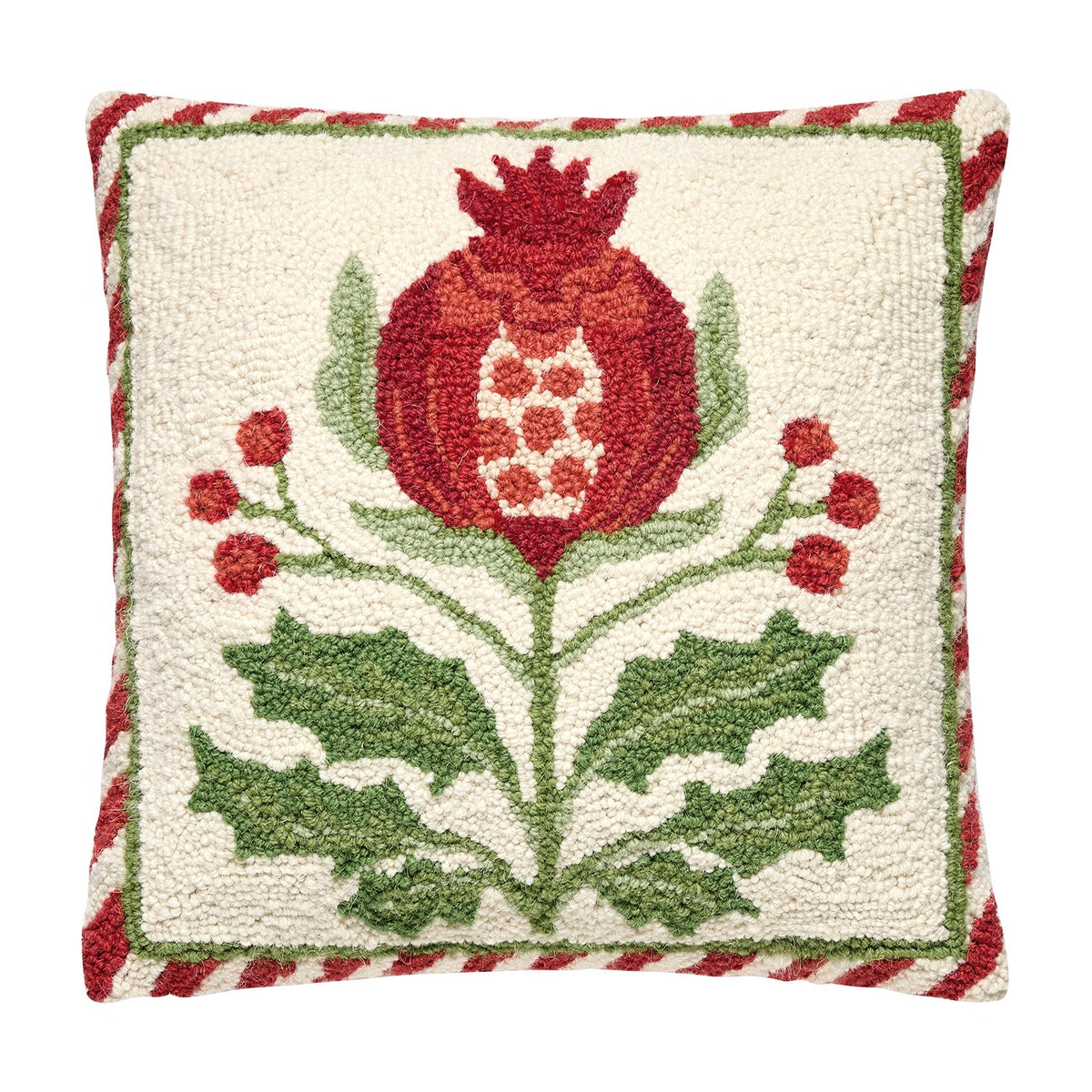 Holiday Mughal Flora Pomegranate Hook Pillow