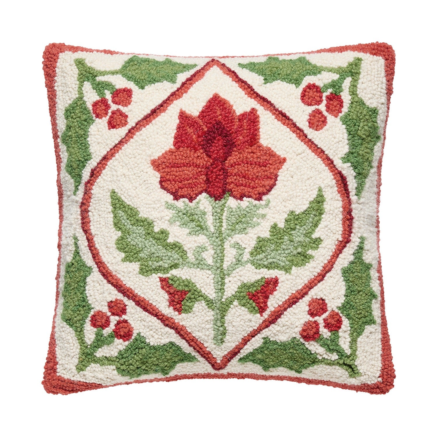 Holiday Mughal Flora Hook Pillow