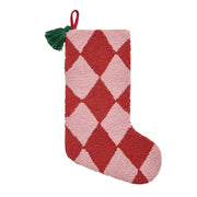 Holiday Red Argyle w/ Tassel Hook Stocking
