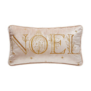 Champagne Noel Velvet EMB Pillow