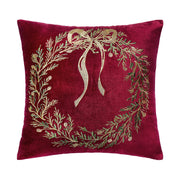 Radiant Wreath EMB Velvet Pillow