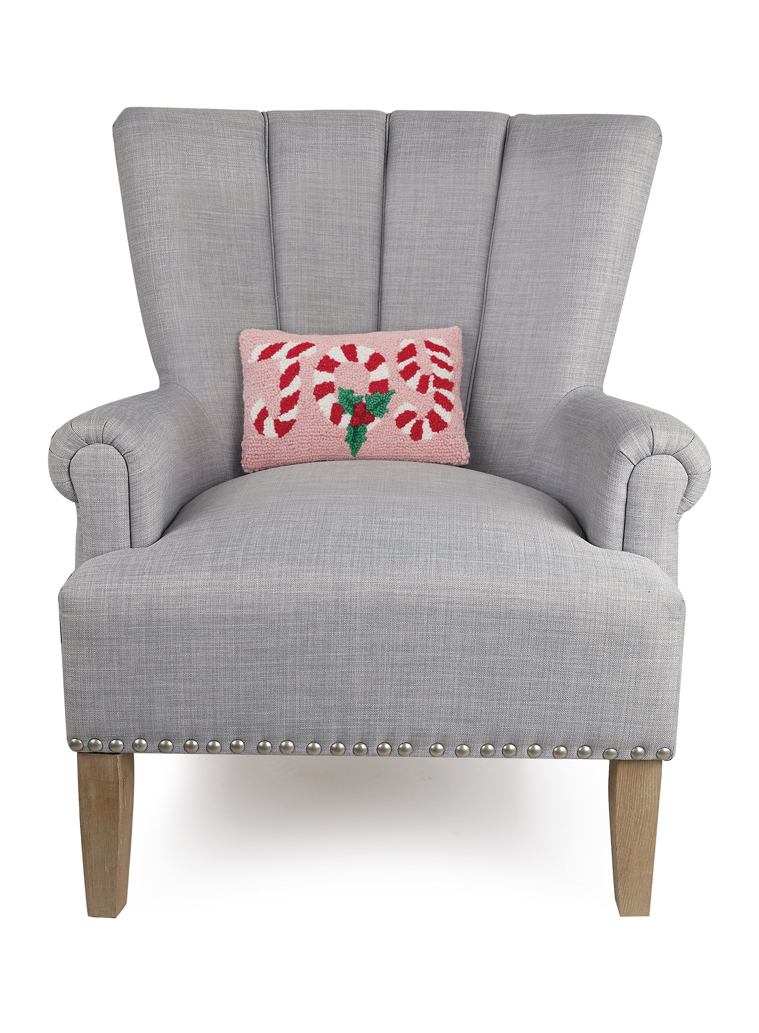 Candy Cane Joy Hook Pillow - Set of 3