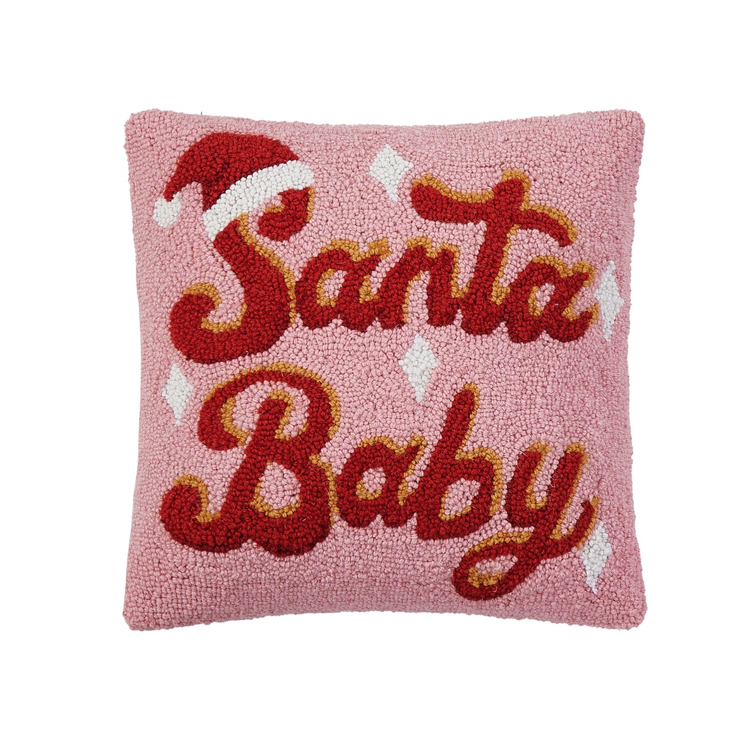 Pink Santa Baby Hook Pillow