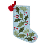 Holly w/ Pom Pom Tassel Hook Stocking