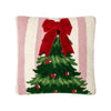 Stripe Tree w/ Real Ribbon Hook Pillow