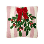 Mistletoe w/ Real Ribbon Hook Pillow