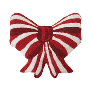 Red & White Bow Shaped Hook Pillow