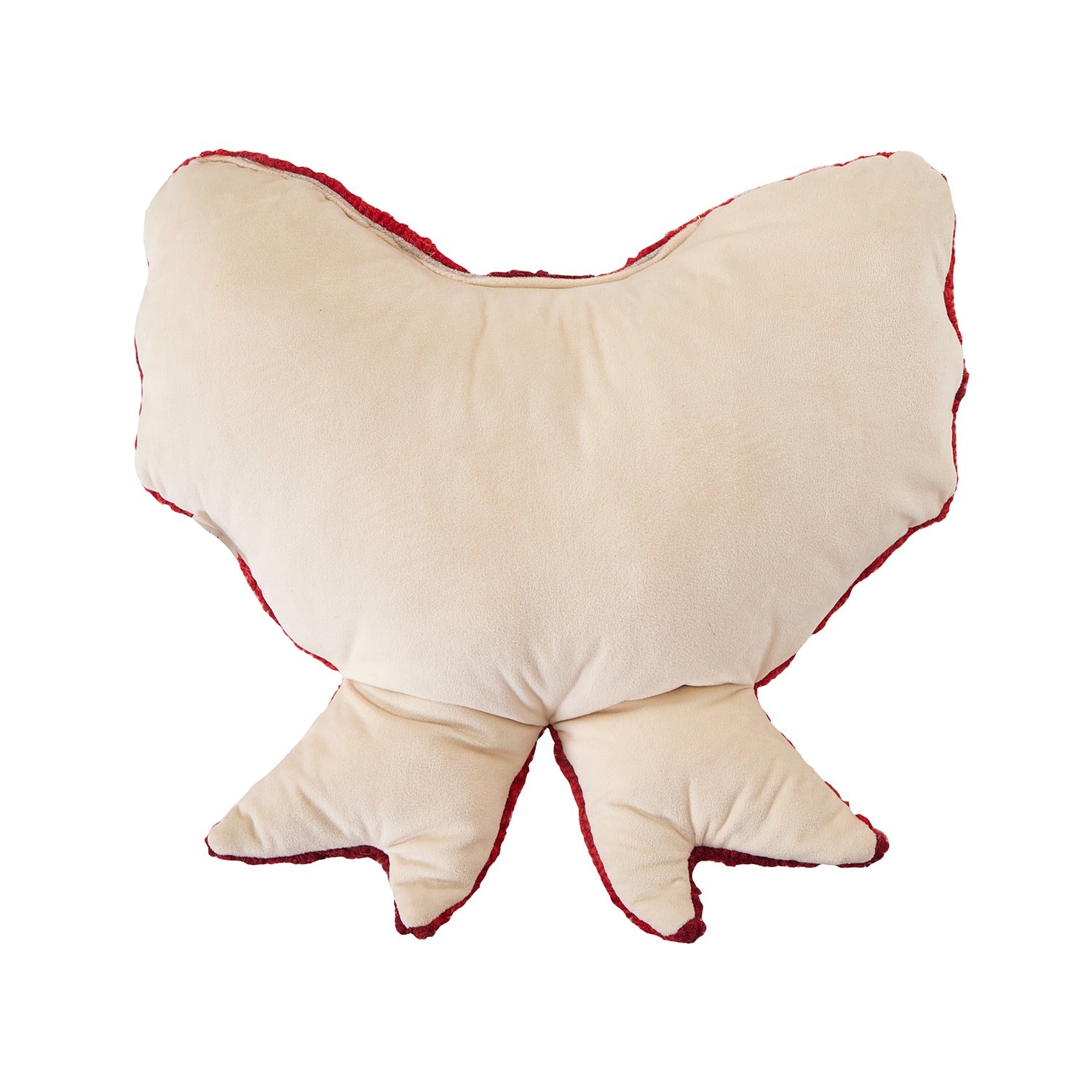 Red & White Bow Shaped Hook Pillow