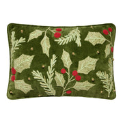 Holly Foliage EMB Pillow