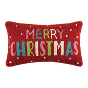 Bright Merry Christmas Hook Pillow