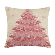 Charming Pink Christmas Tree Hook Pillow