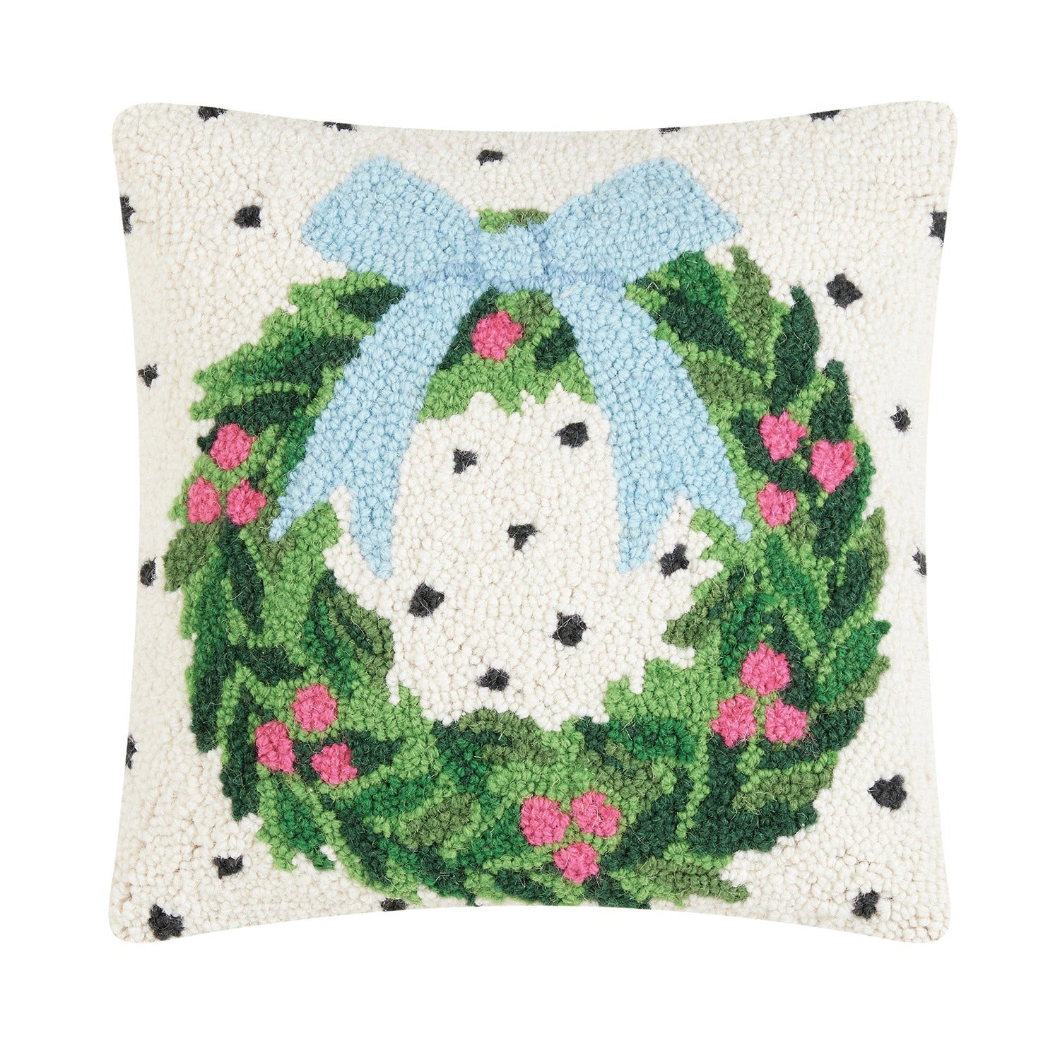 Enchanted Holiday Wreath Hook Pillow