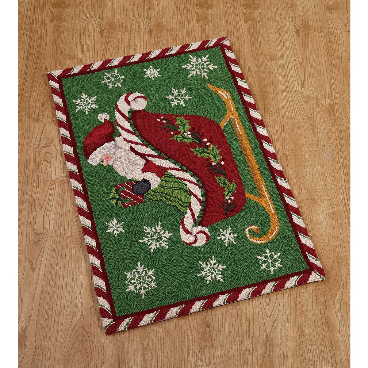 Santa Sleigh Hook Rug