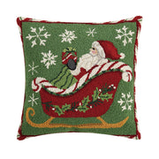 Santa Sleigh Hook Pillow