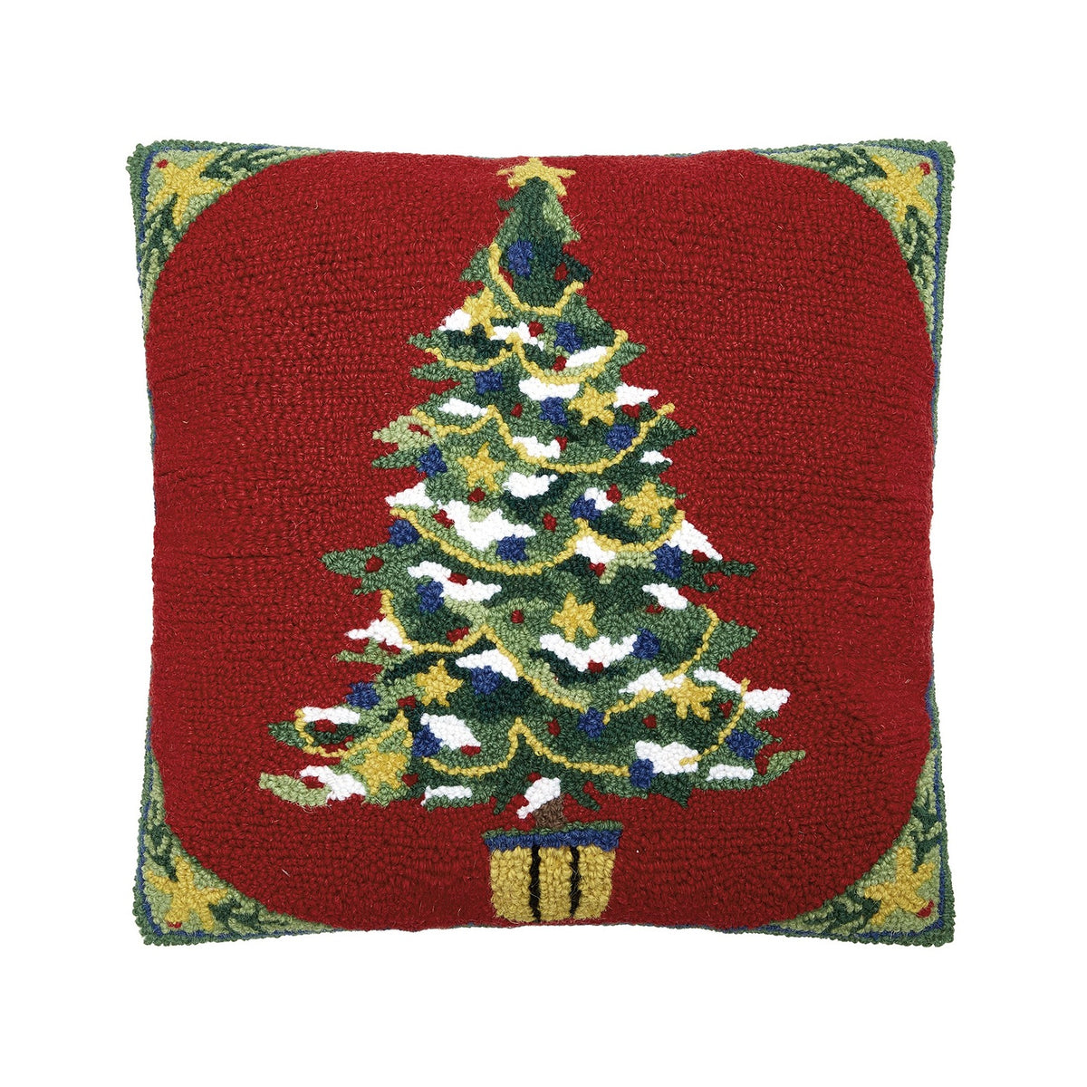 Chinoiserie Christmas Tree Hook Pillow