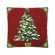 Chinoiserie Christmas Tree Hook Pillow