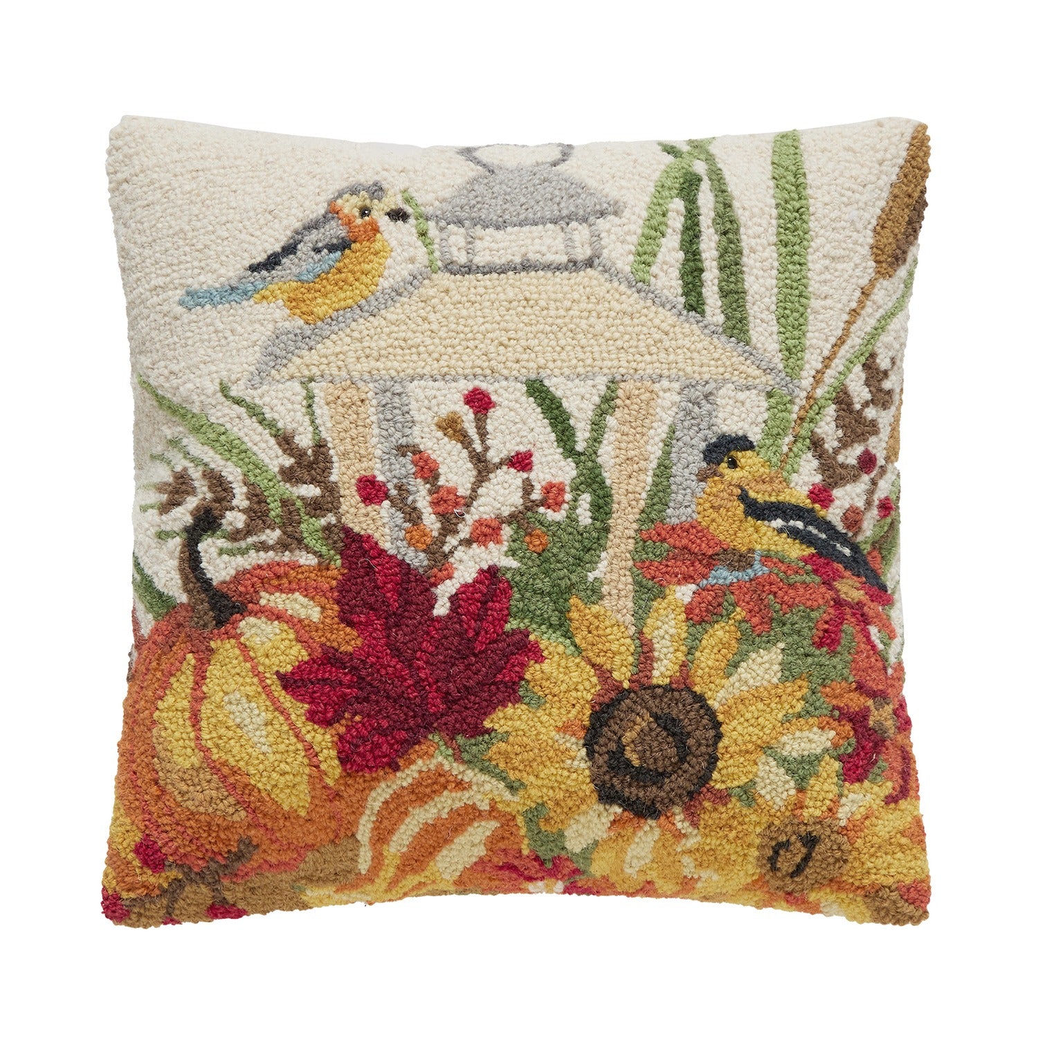 Autumn Garden Lantern Hook Pillow
