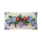 X-mas Balls Holiday Chinoiserie Hook Pillow