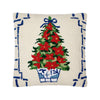 X-mas Tree Holiday Chinoiserie Hook Pillow