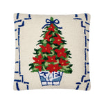 X-mas Tree Holiday Chinoiserie Hook Pillow