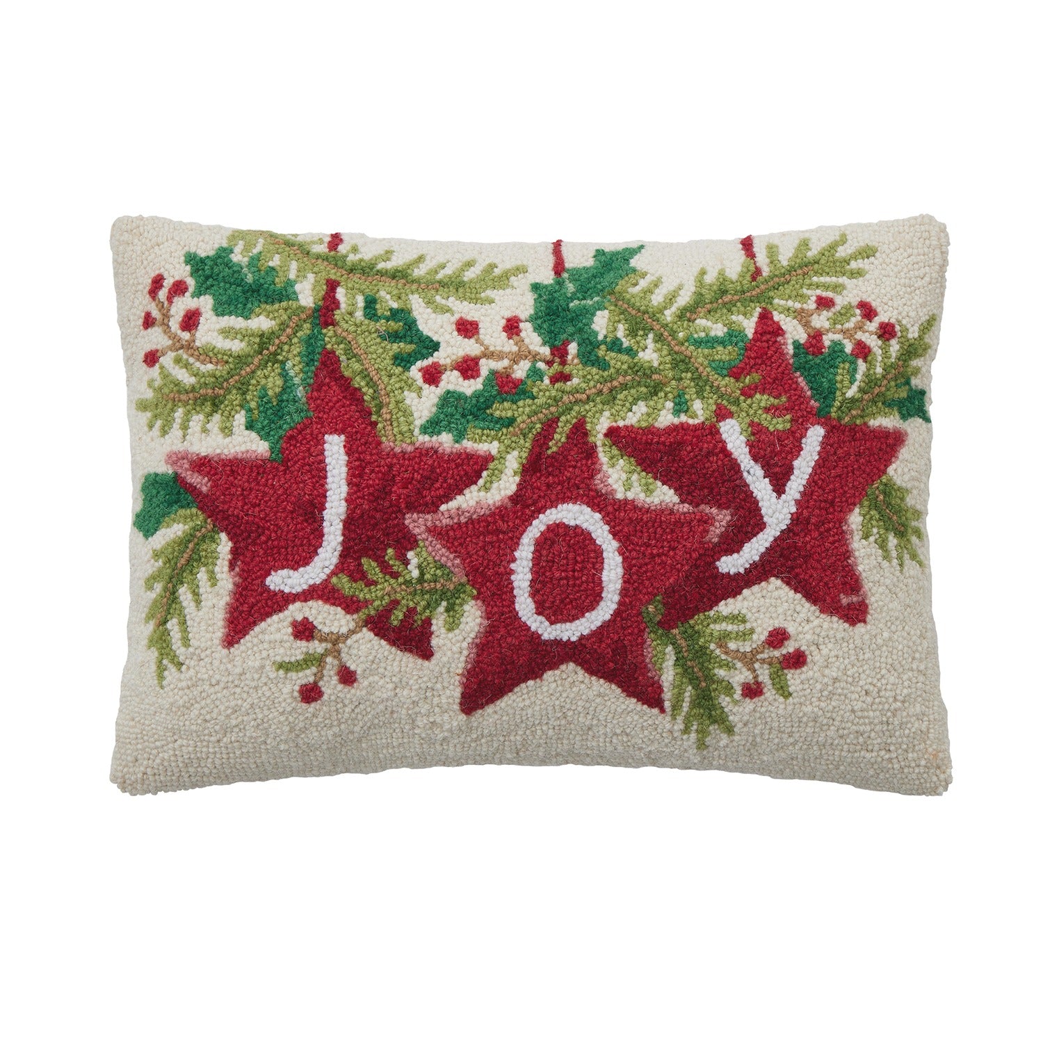 Joy Stars Poly Filled Hook Pillow