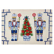 Nutcrackers & Tree Holiday Chinoiserie Hook Rug