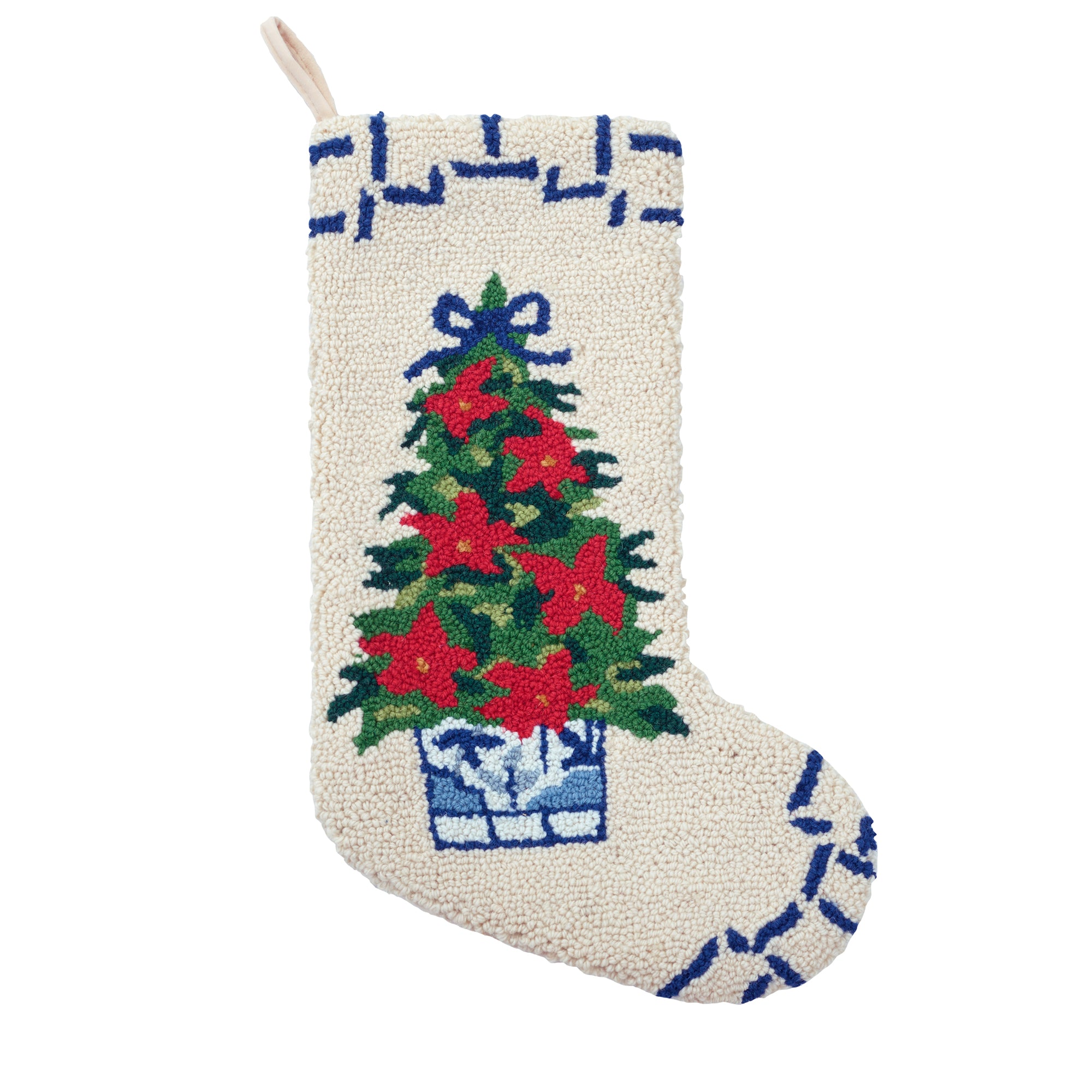 Chinoiserie Tree Hooked Holiday Stockings